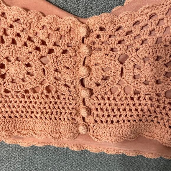 Taylor and Sage Crochet top Gypsy Festival Boho Indie - Picture 3 of 6